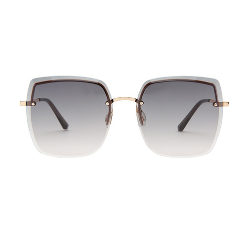 眼镜潮女圆脸大脸无边框2020年新款潮